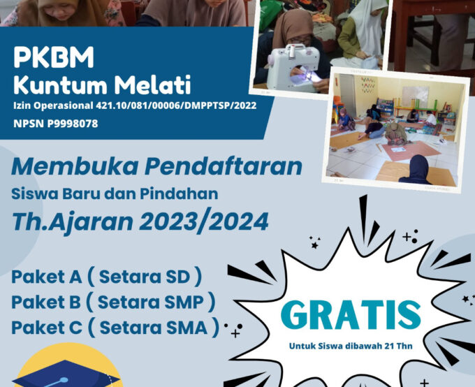 Penerimaan Peserta Didik Baru PKBM Kuntum Melati Tahun Ajara 2025-2026 Resmi Dibuka!